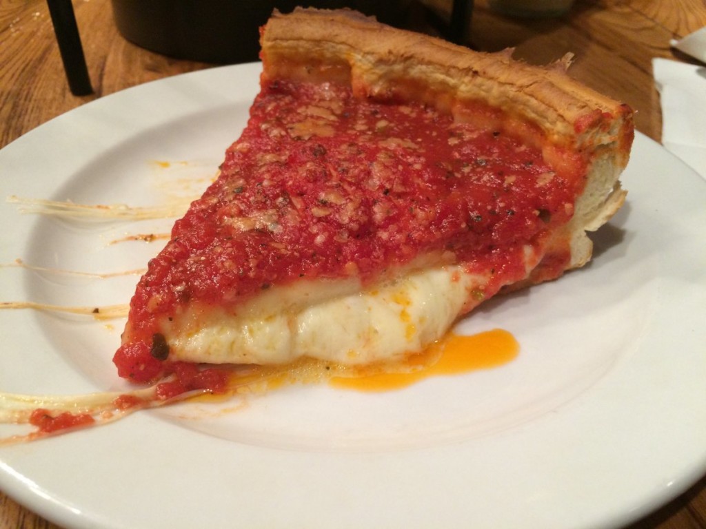 Chicago's deep dish pizza
