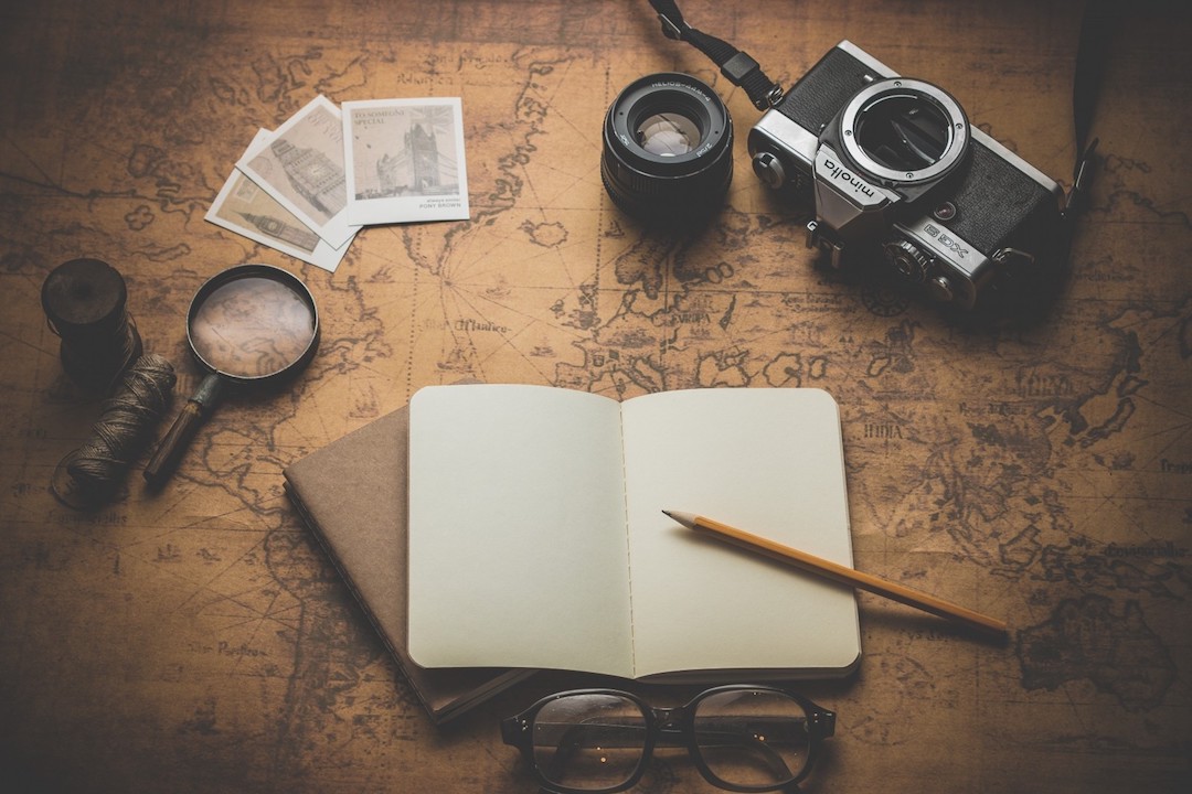 Camera-journal-map