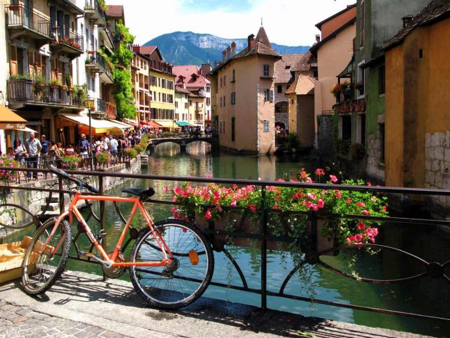 biking in France