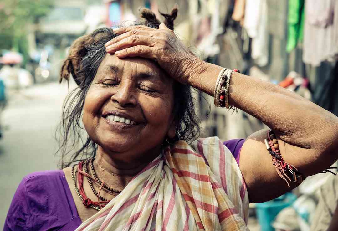older indian woman