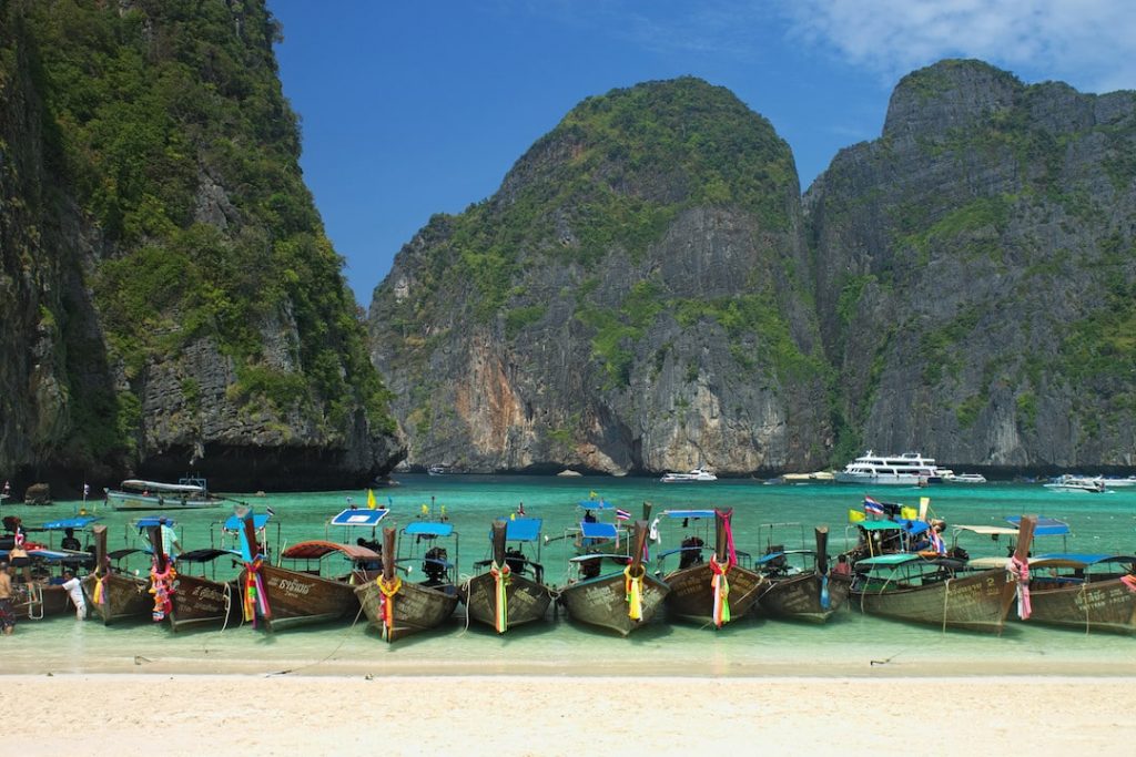 Maya Bay in Ko Phi Phi, Thailand