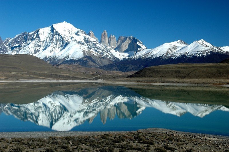 View of Patagonia and glaciers 