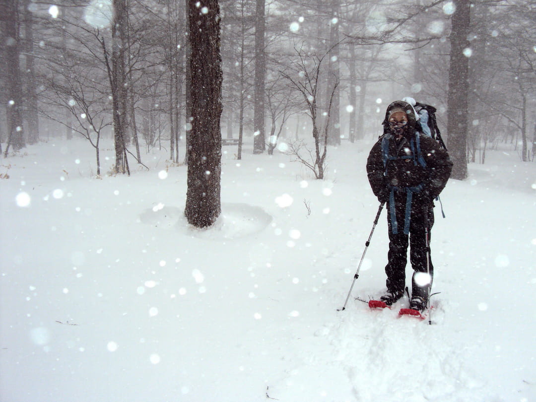 Hiking the Japanese Alps in winter