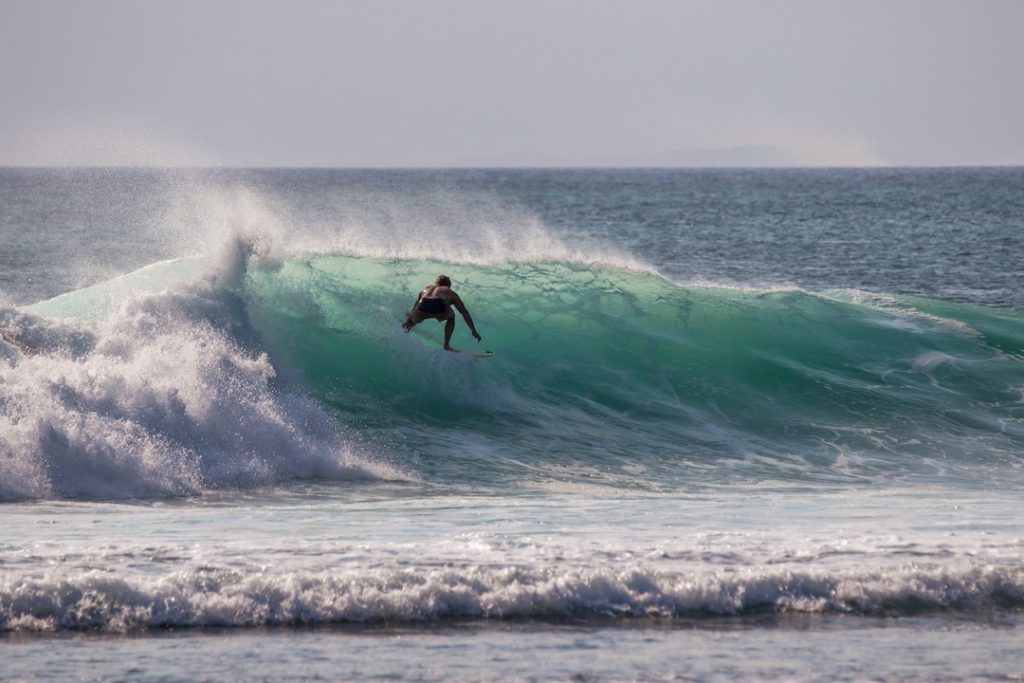 surfing in bali