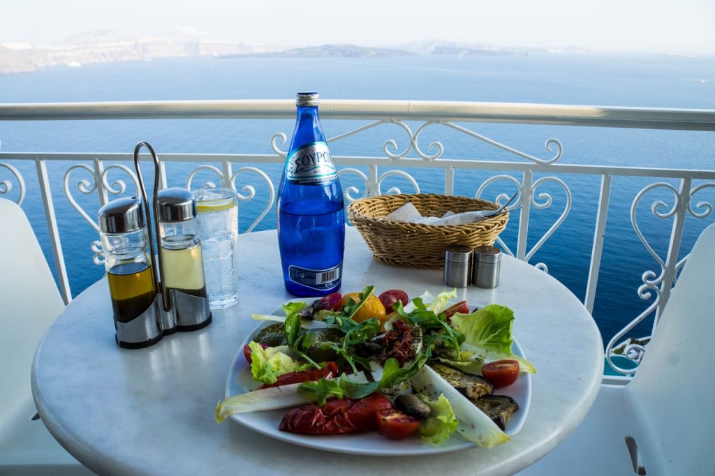 dinner in greece