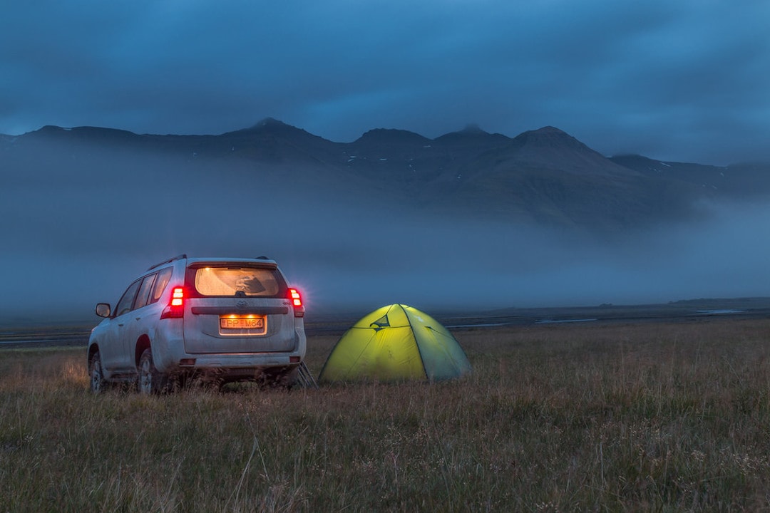 camping in iceland