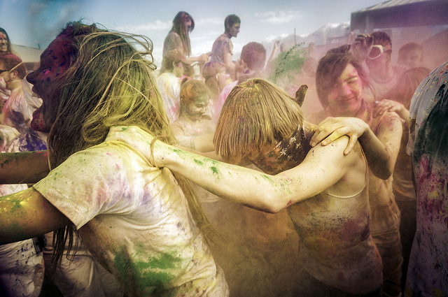 Festival of Colors in Spanish Fork, UT at the Sri Sri Radha Krishna Temple