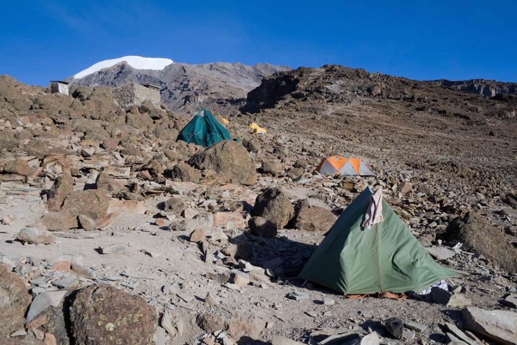 Barafu Huts camp, 4681m above sea level, Kilimanjaro