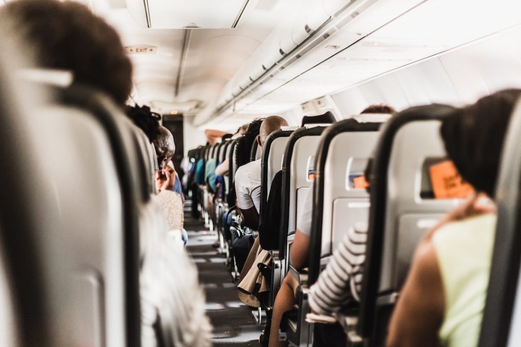 Boarded plane - long flight accessories