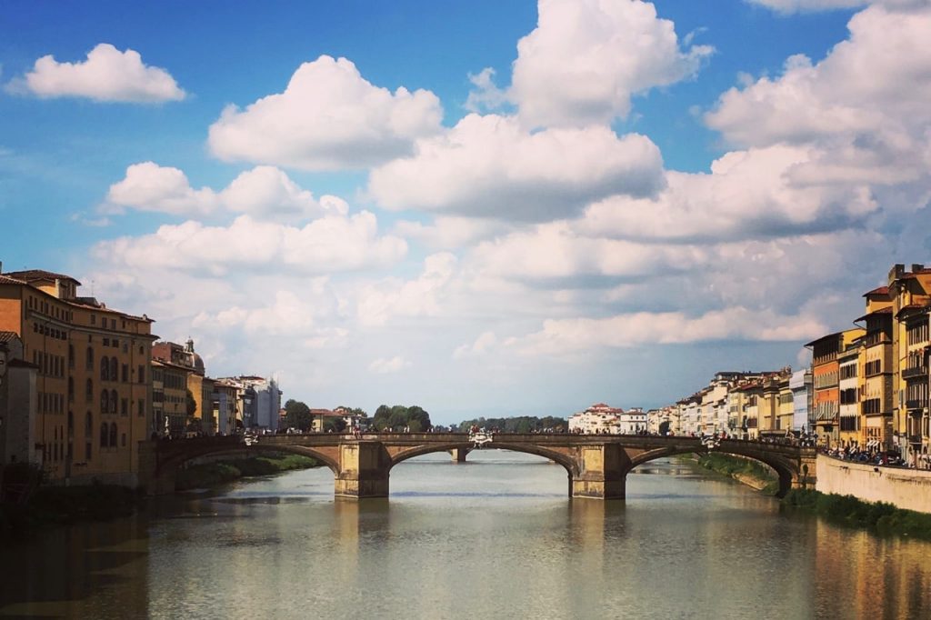 Iconic Ponte Vecchio bridge in Florence