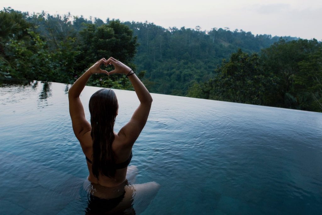 infinity pool yoga - best yoga retreats for beginners