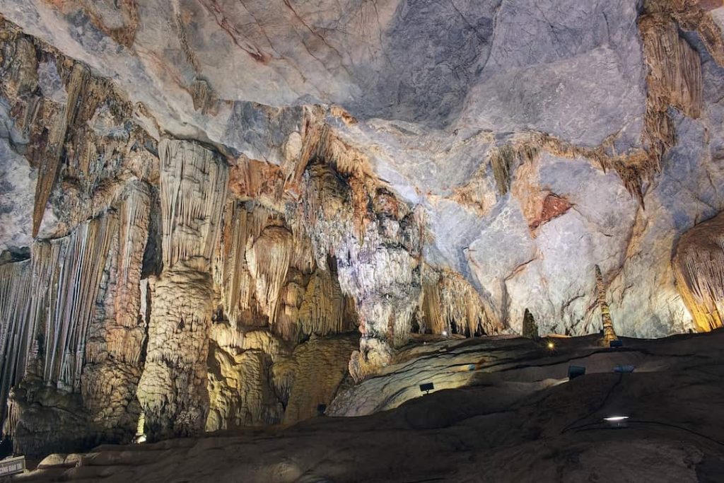 A large limestone cave in Phon Nha-Ke Bang National Park