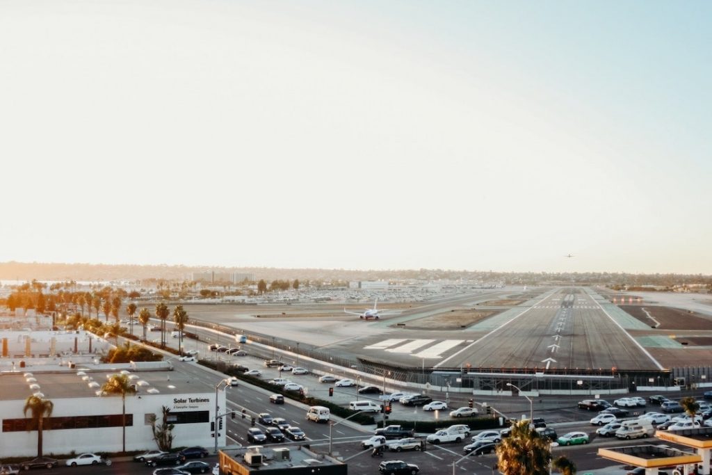 Sunset at San Diego Airport
