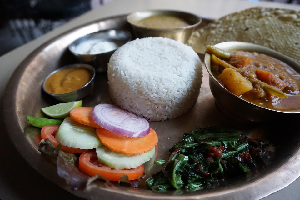 A taal of traditional Nepalese food