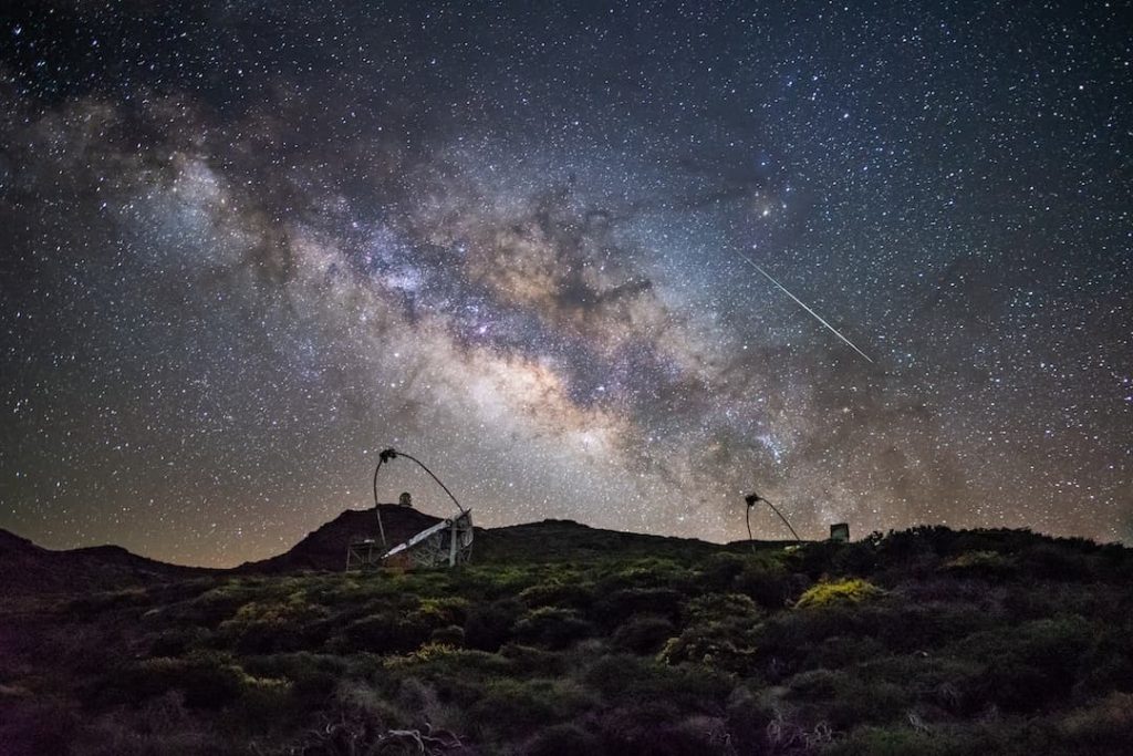 A view of the milky way in La Palma