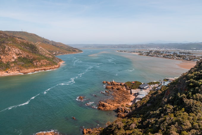 A view of the sea off the coast of Cape Town, South Africa