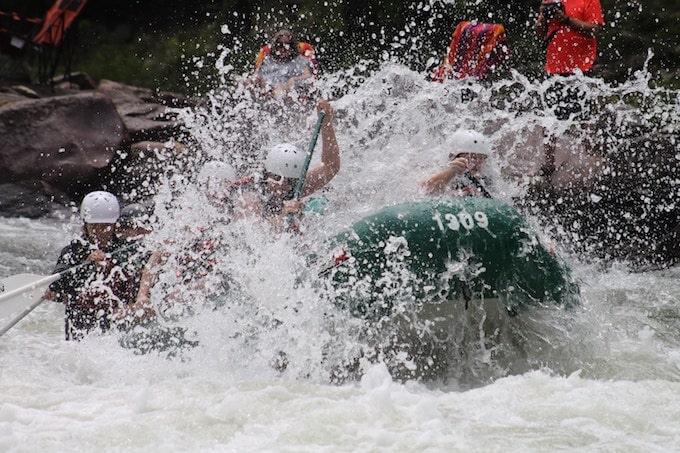 White water rafting in Ocoee, US