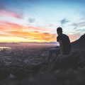 Sunset over Cape Town, South Africa