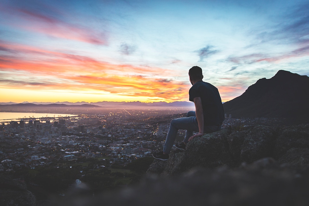Sunset over Cape Town, South Africa