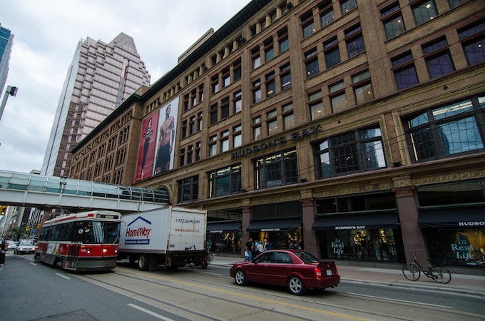 A large brown building in Toronto, Ontario