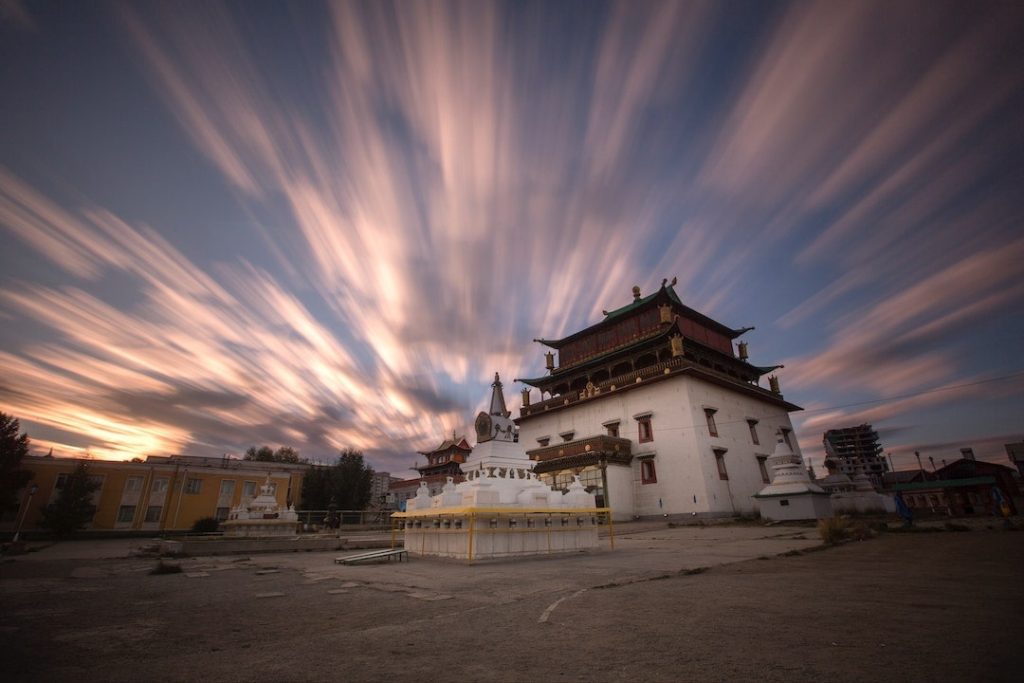Gandantegchinlen Monastery in Ulaanbaatar, Mongolia
