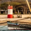 boat harbouring in the beach