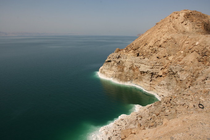 The dead sea in Jordan
