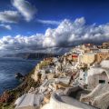 Santorini, Greece in the winter