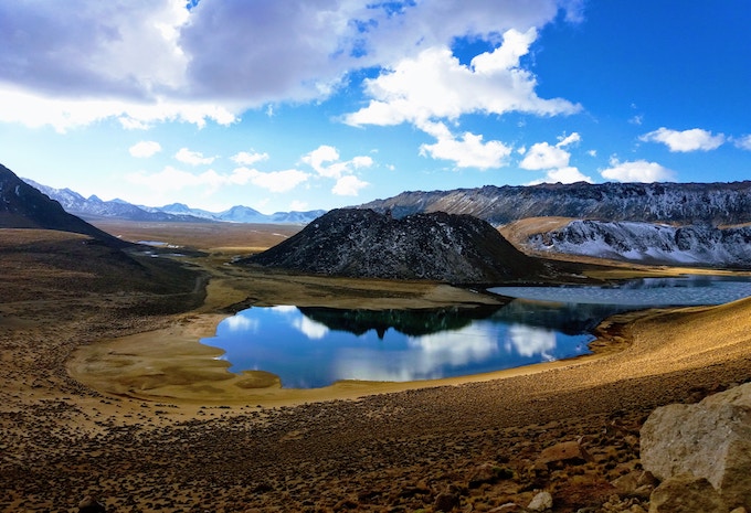 A lagoon in Huaraz, Peru