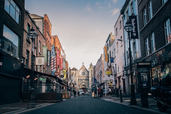 A road in Dublin, Ireland
