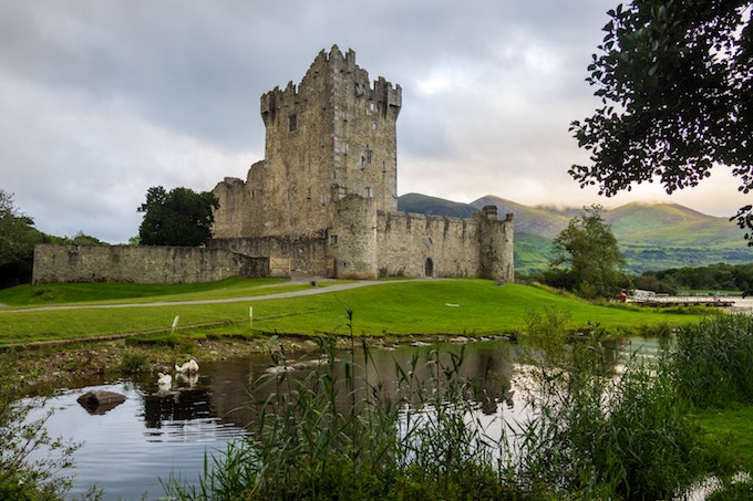 A ruined castle in County Cork, Ireland