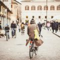 person riding bicycle