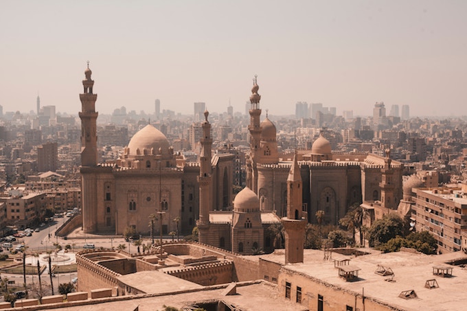 A temple in Cairo, Egypt