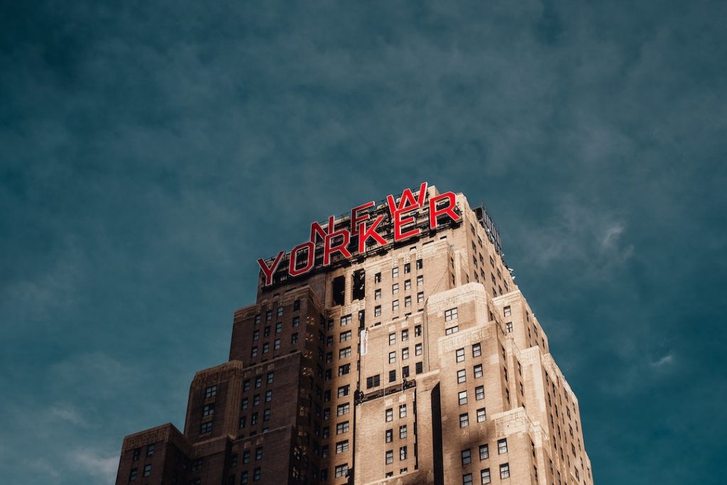 Top of the New Yorker Hotel in New York City