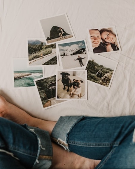 a collection of images on a white sheet